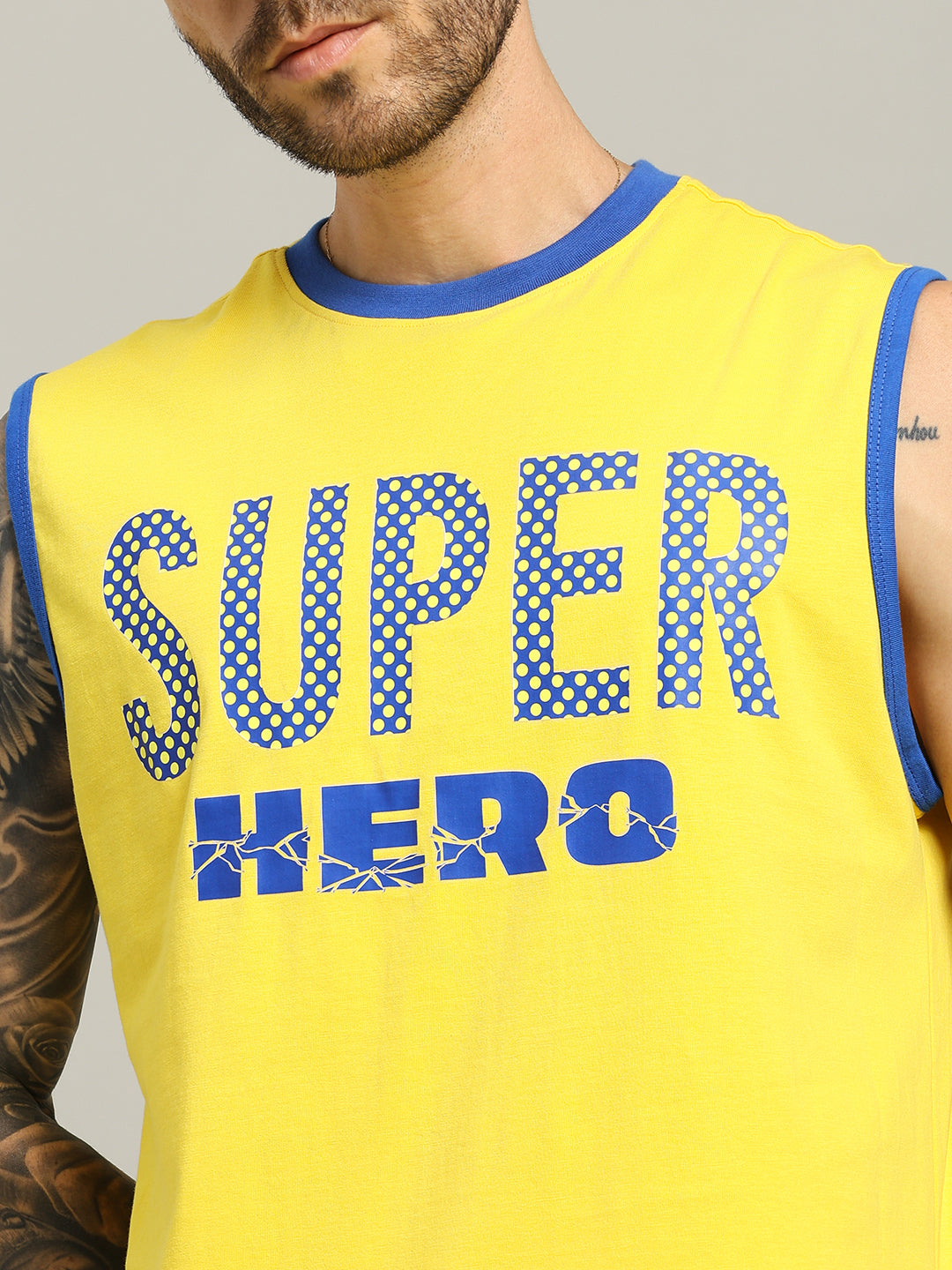 SUPER HERO CO-ORD SET (YELLOW)