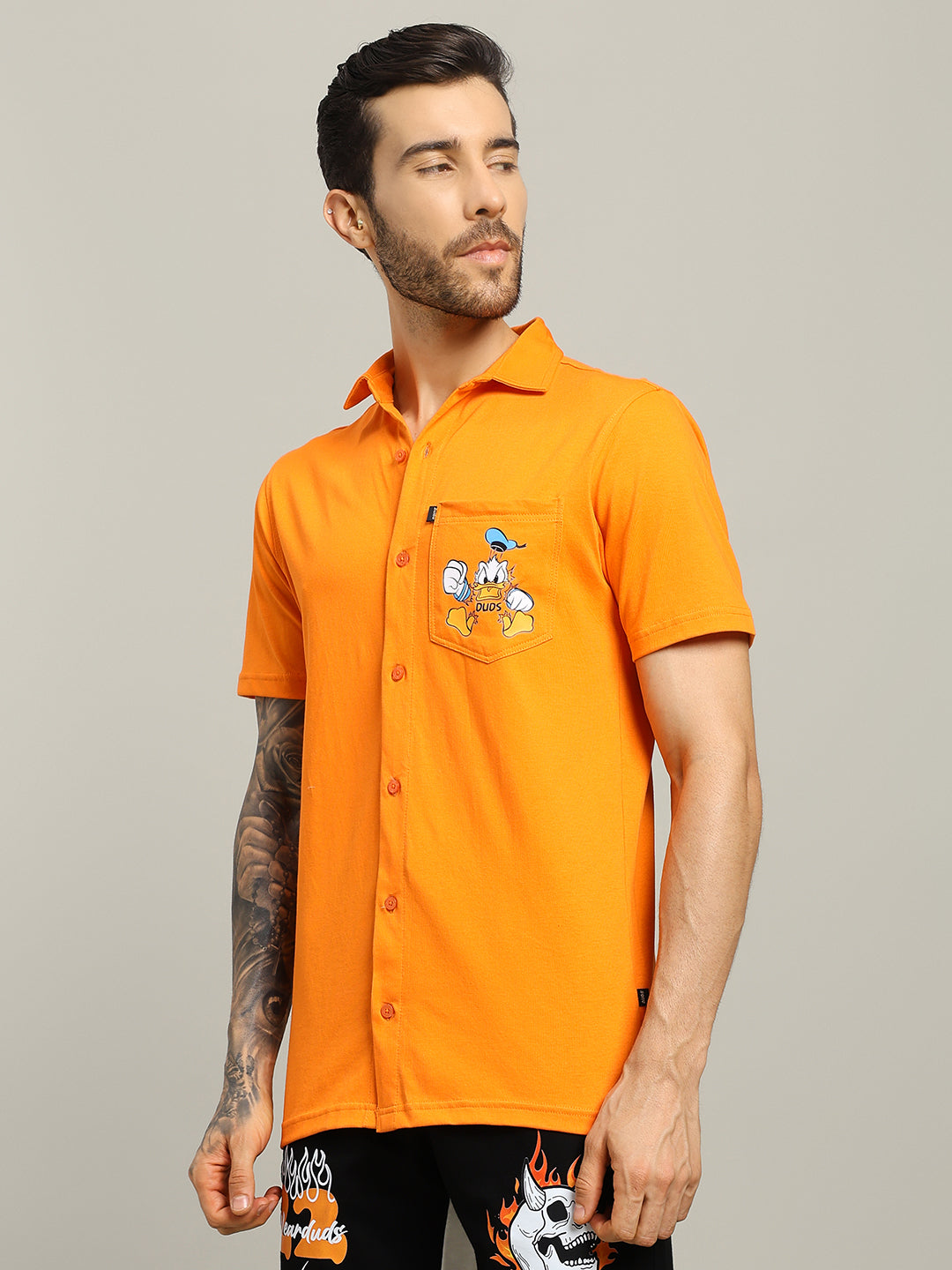 DELLA REGULAR FIT SHIRT (ORANGE)