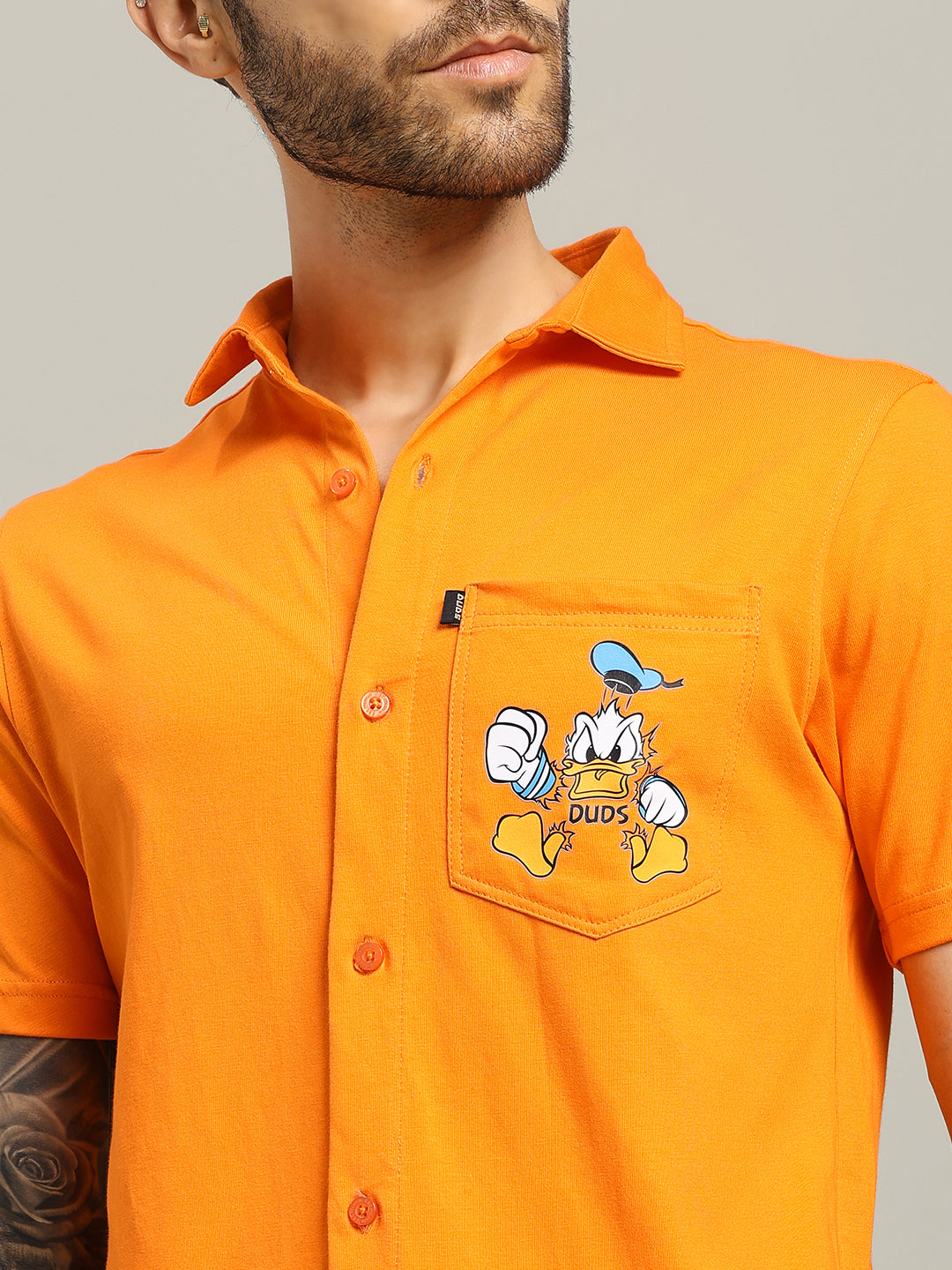 DELLA REGULAR FIT SHIRT (ORANGE)