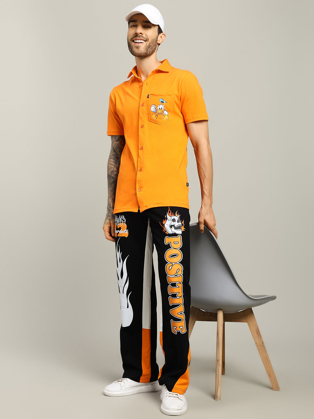 DELLA REGULAR FIT SHIRT (ORANGE)
