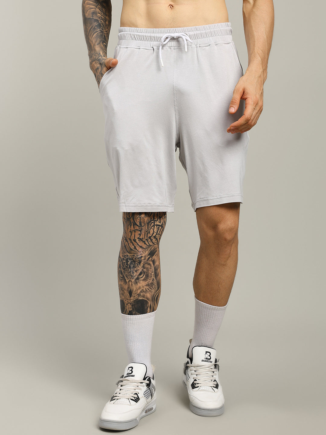 STRENGTH FREAK CO-ORD SET (LIGHT GREY)