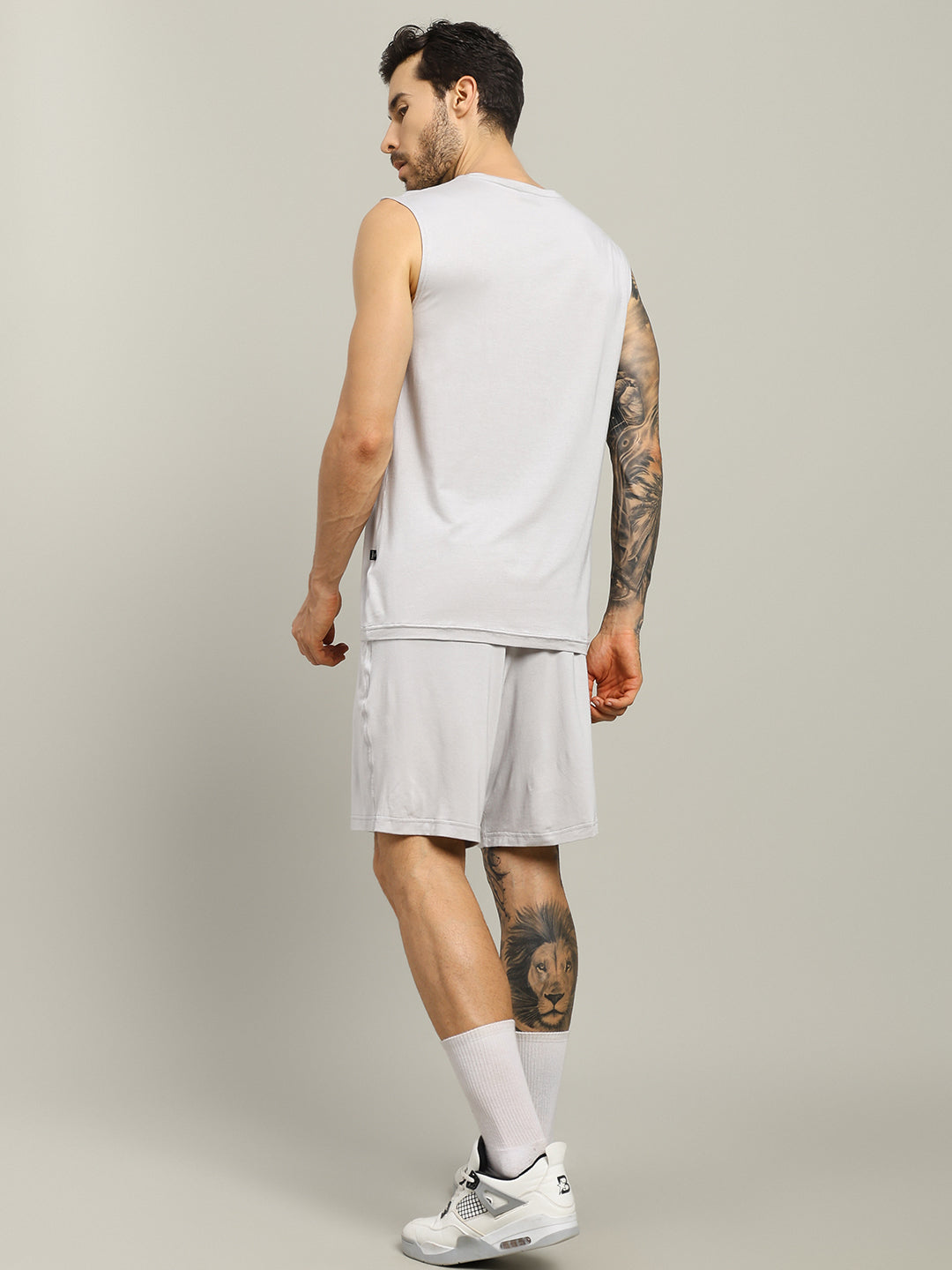 STRENGTH FREAK CO-ORD SET (LIGHT GREY)