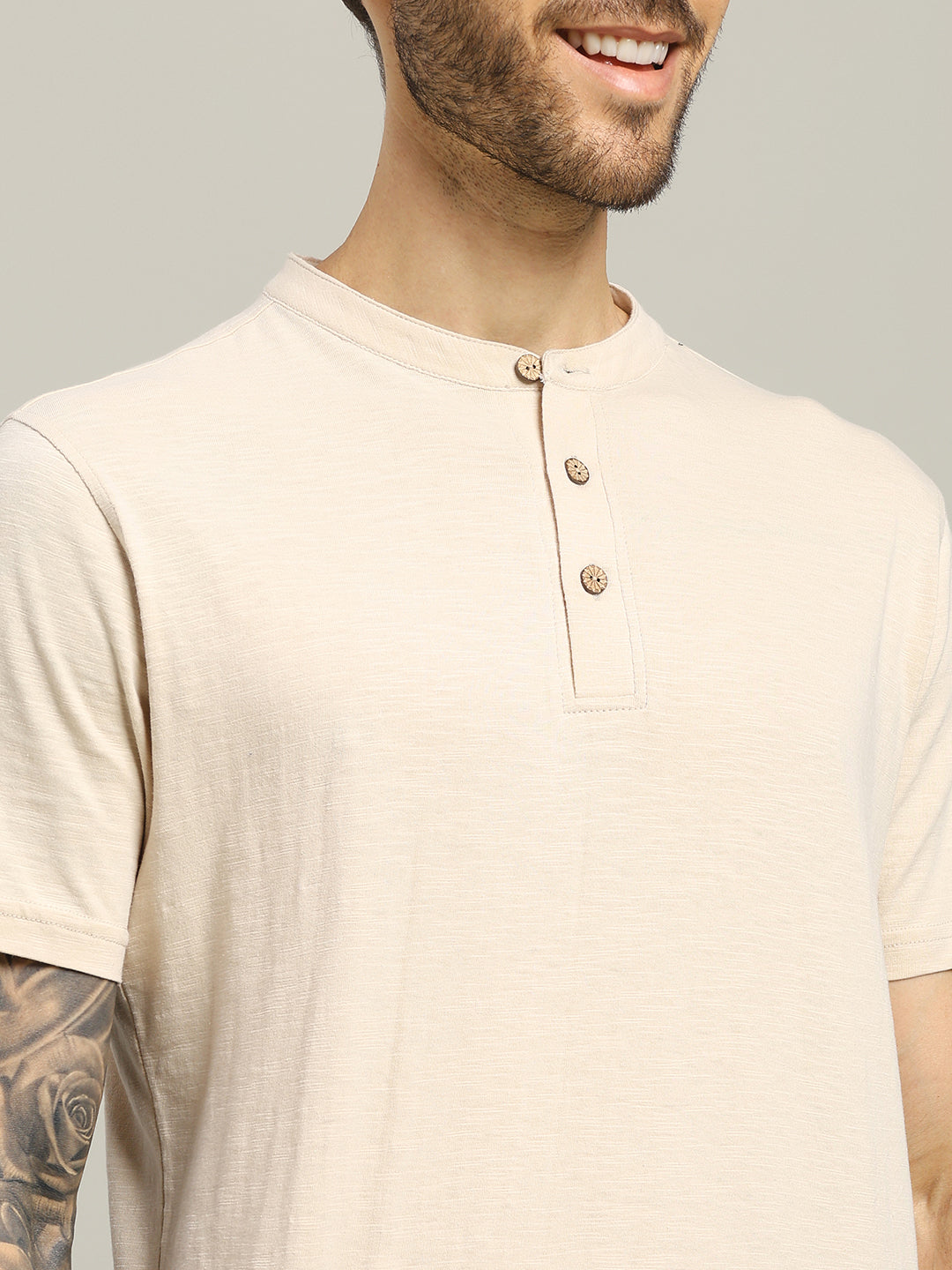 ALBET REGULAR FIT T-SHIRT (BEIGE)