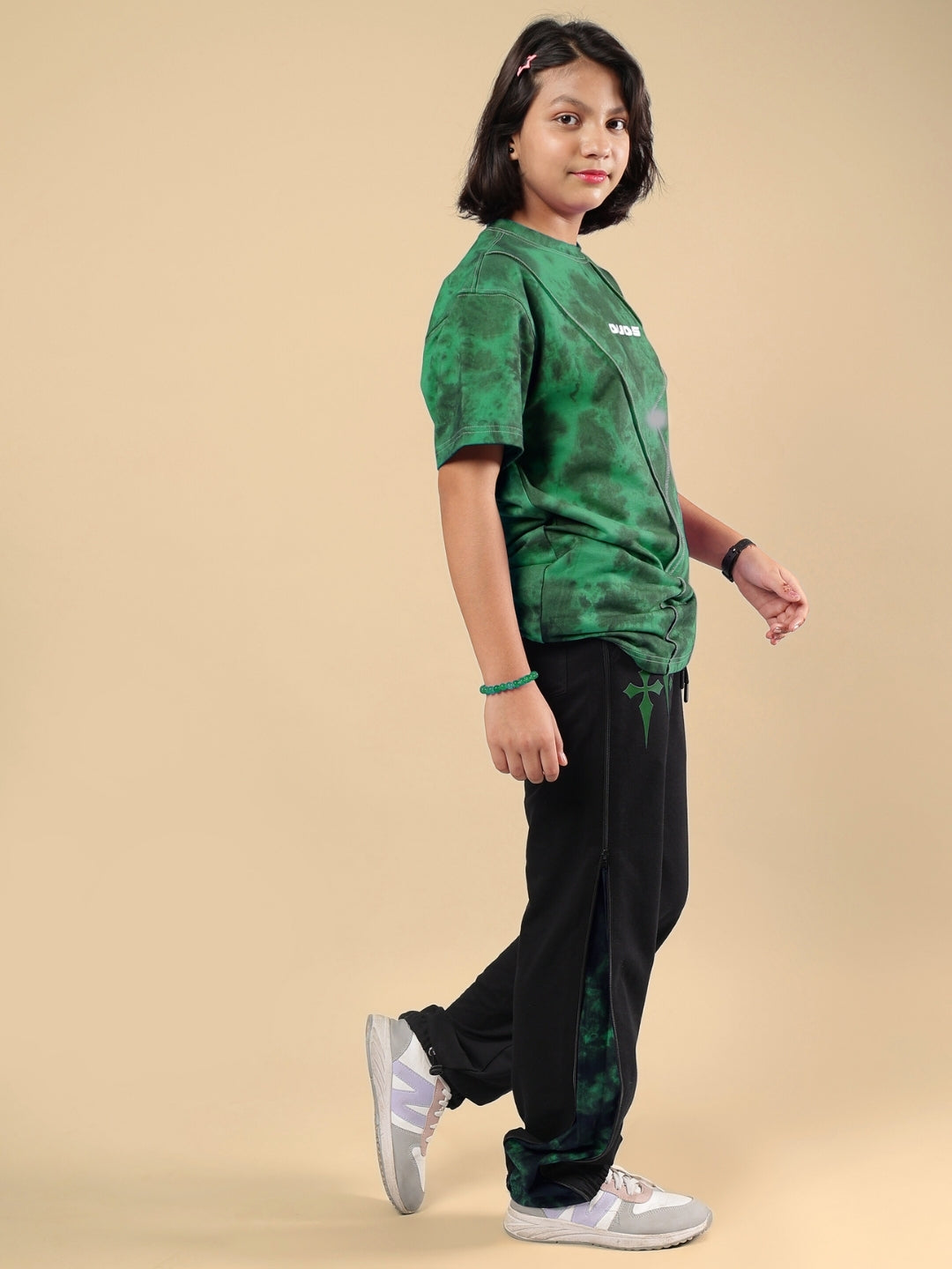 GHOST RIDER CO-ORD FOR BOYS & GIRLS (GREEN BLACK)