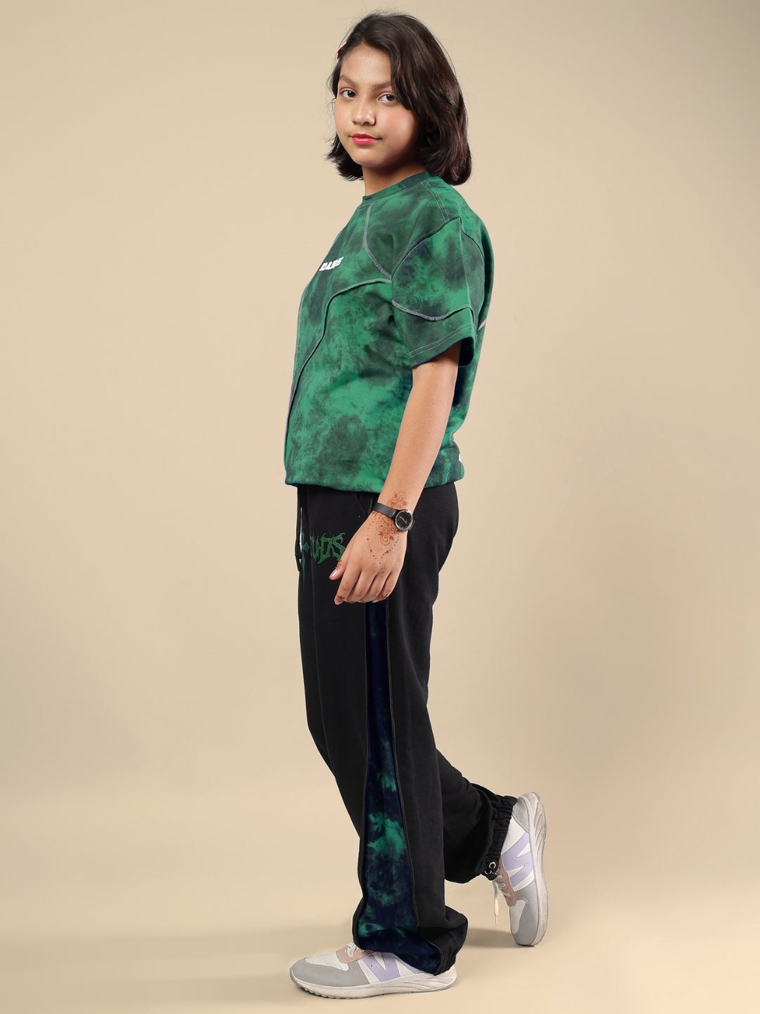 GHOST RIDER CO-ORD FOR BOYS & GIRLS (GREEN BLACK)