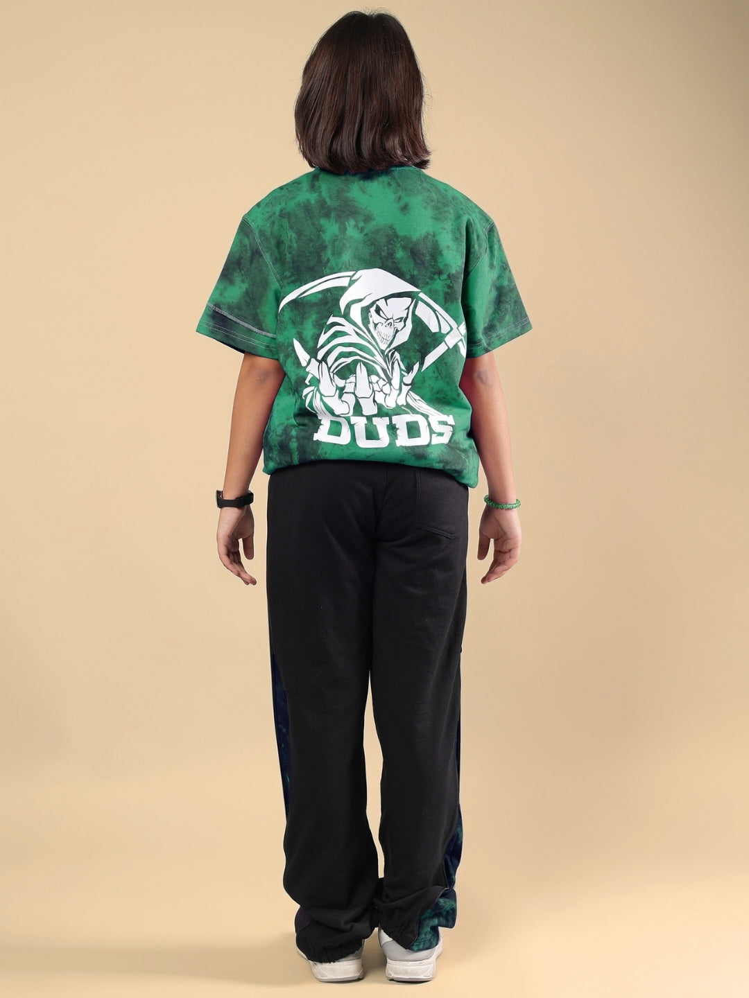 GHOST RIDER CO-ORD FOR BOYS & GIRLS (GREEN BLACK)