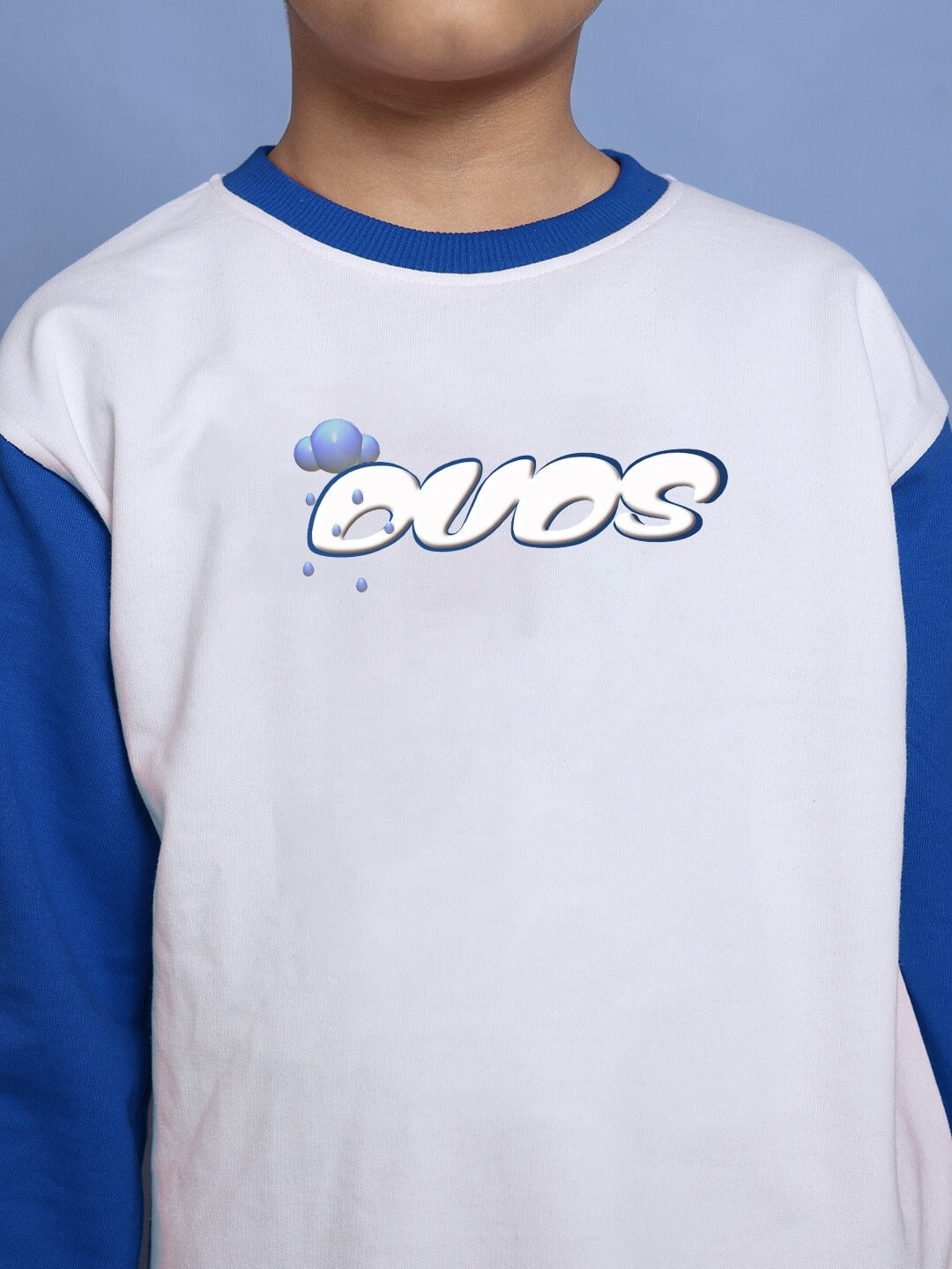 KEVIN CO-ORD SET FOR BOYS & GIRLS (WHITE-BLUE)