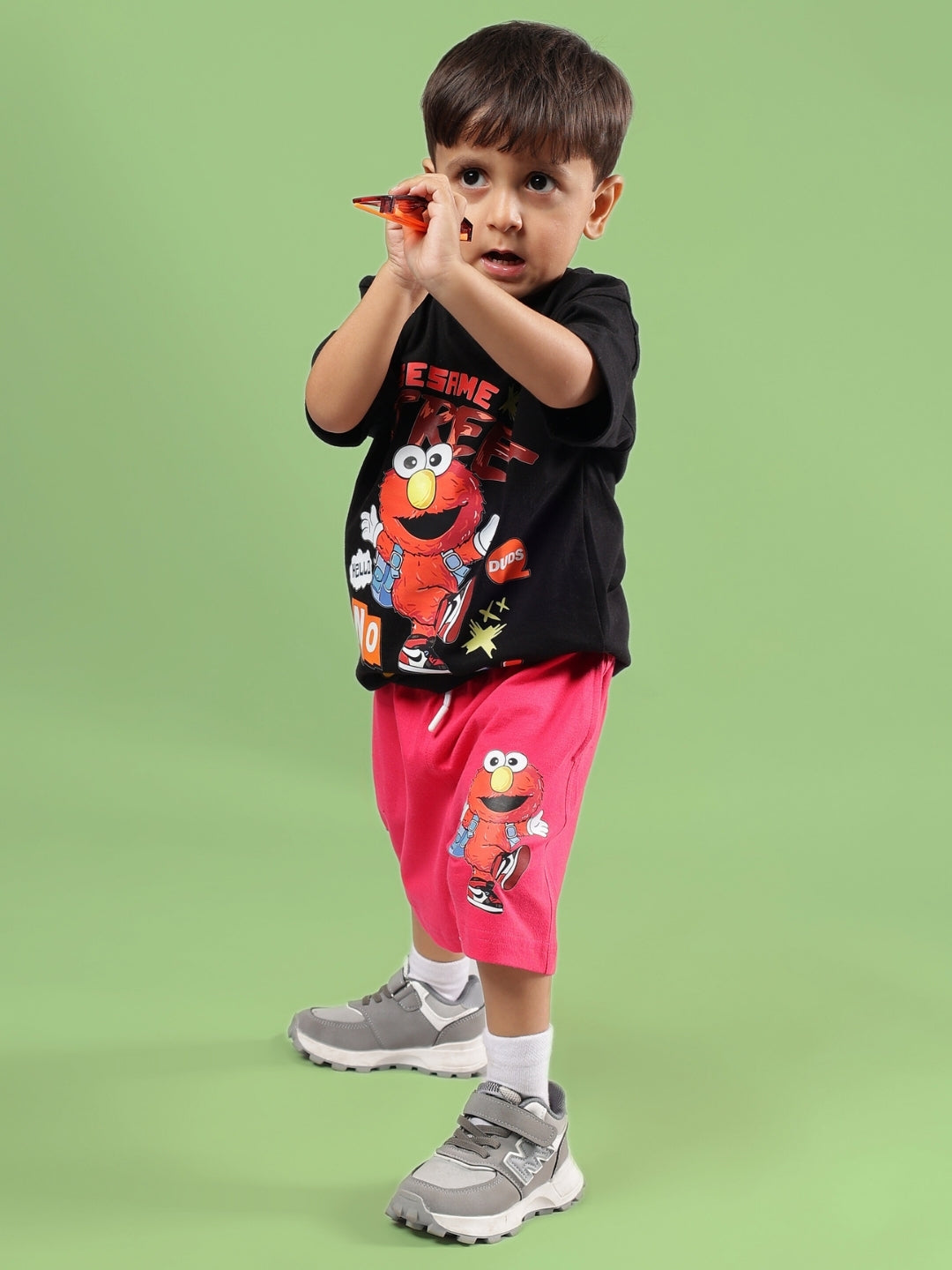 SESAME T-SHIRT FOR BOYS & GIRLS (BLACK)