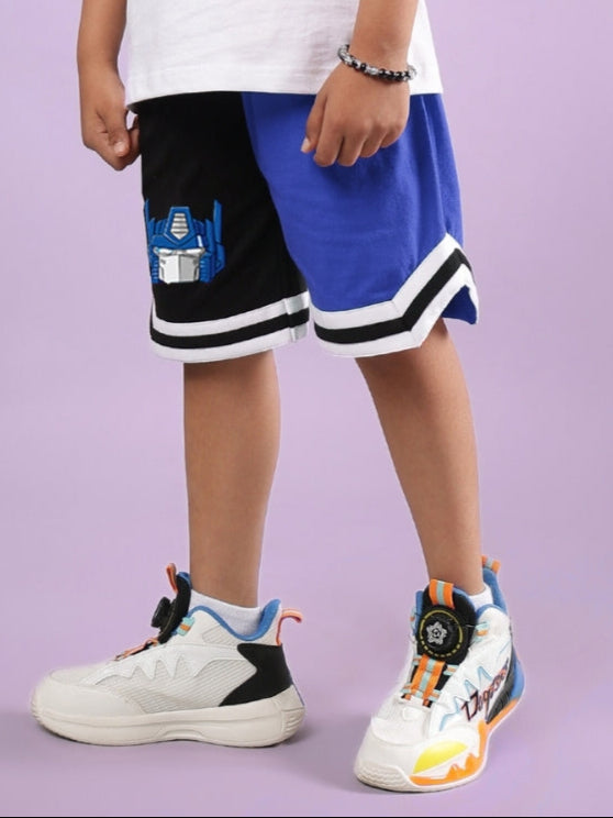 OPTIMUS PRIME SHORTS FOR BOYS & GIRLS (BLACK-BLUE)
