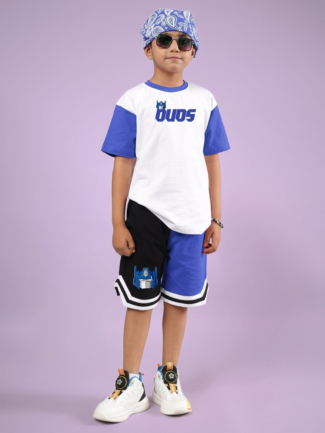 OPTIMUS PRIME T-SHIRT FOR BOYS & GIRLS (WHITE BLUE)