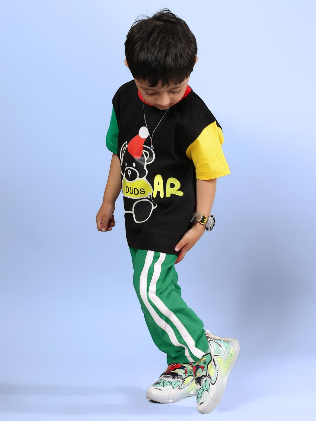 MOCHA CO-ORD FOR BOYS & GIRLS (BLACK GREEN)