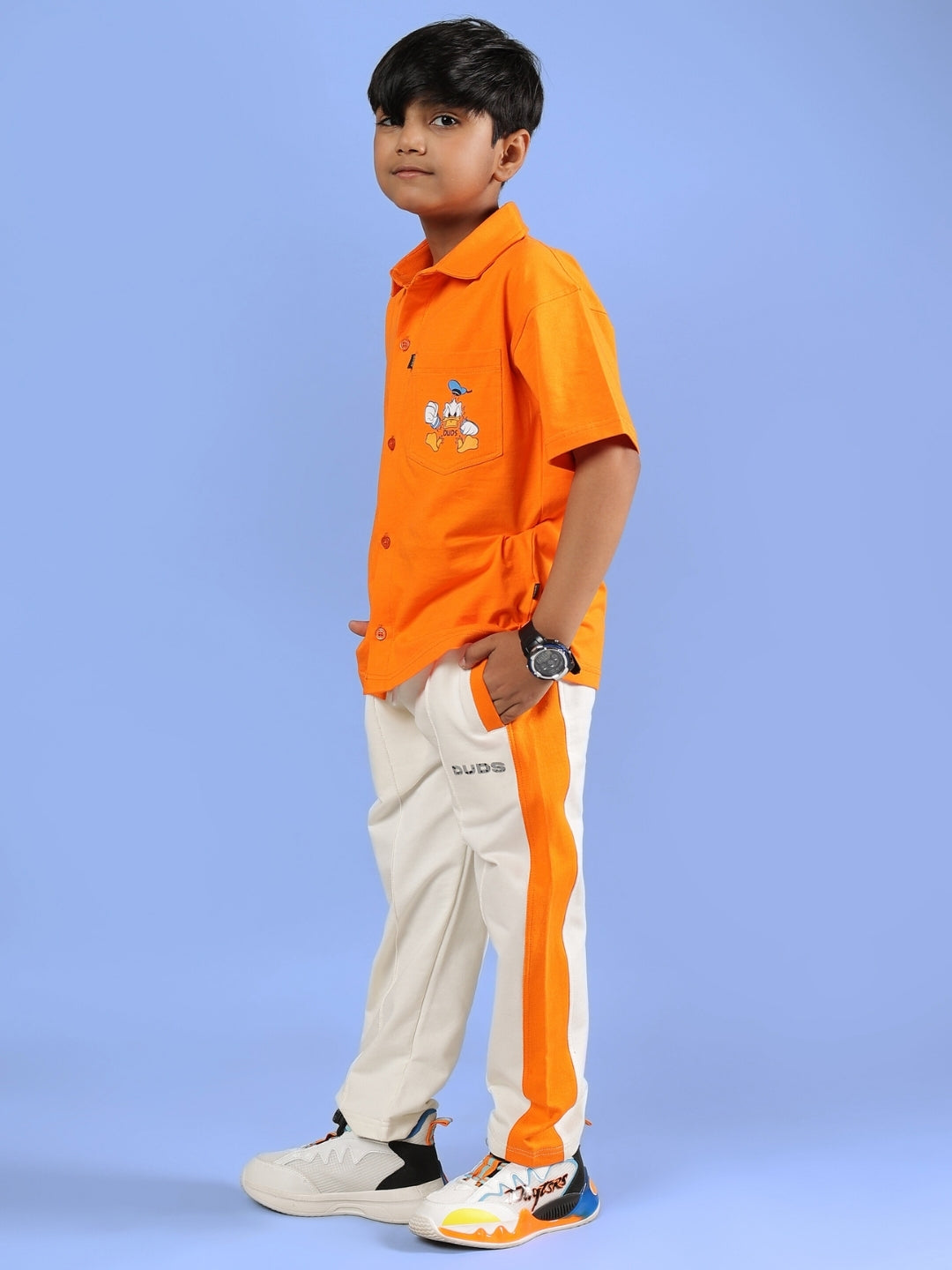 DELLA CO-ORD FOR BOYS & GIRLS (ORANGE)