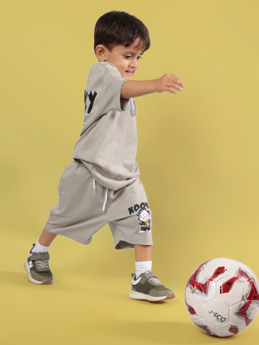 KOOKY CO-ORD FOR BOYS & GIRLS (GREY)