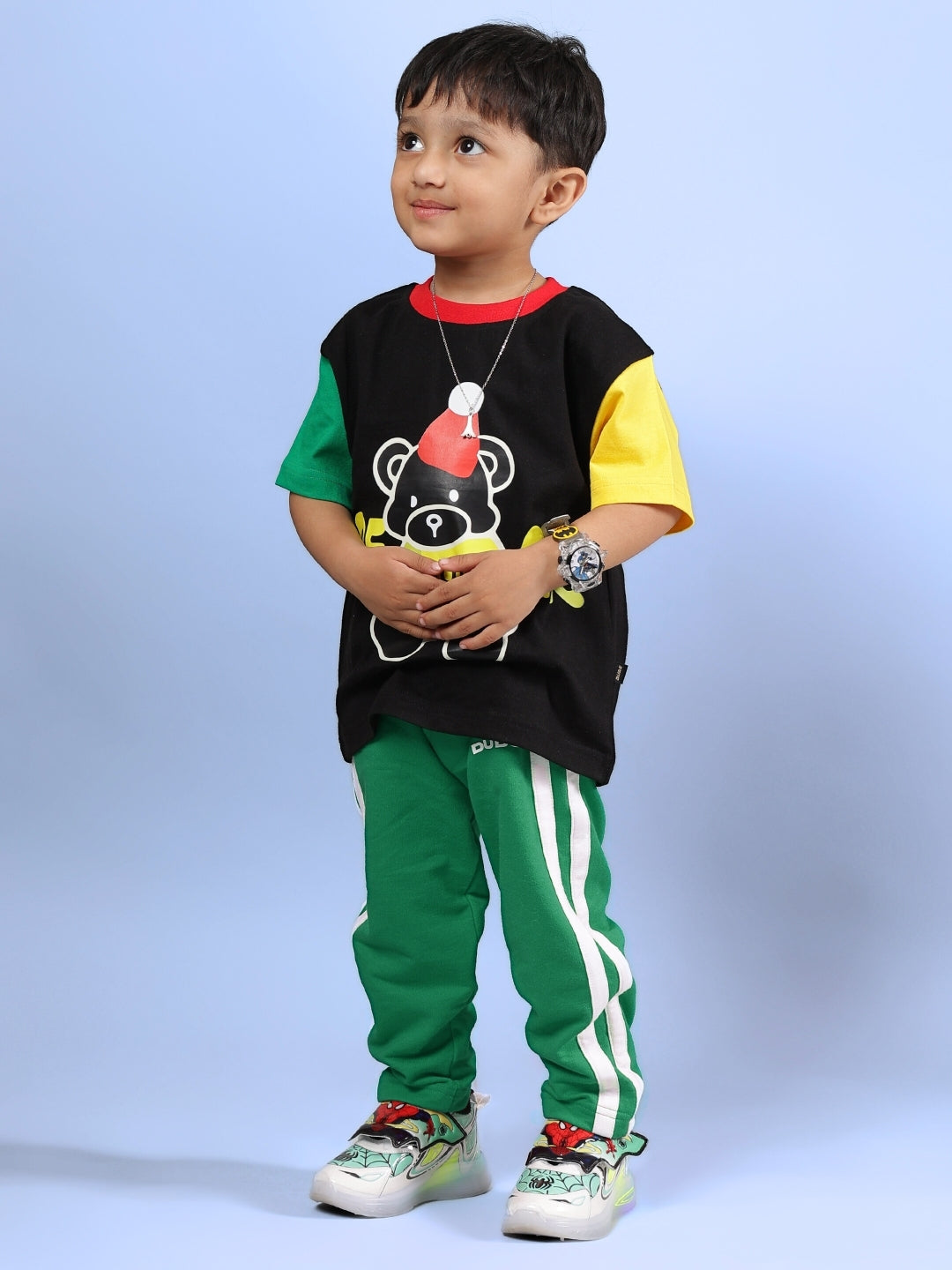 MOCHA CO-ORD FOR BOYS & GIRLS (BLACK GREEN)