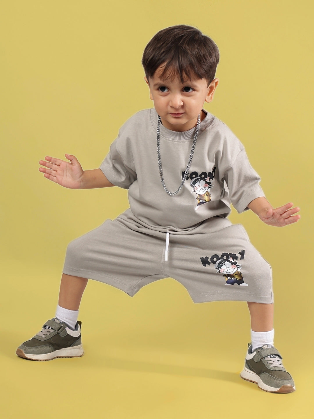 KOOKY CO-ORD FOR BOYS & GIRLS (GREY)