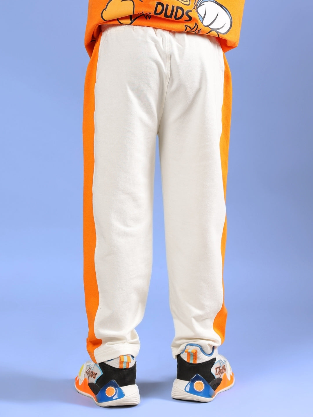 BREEZER JOGGER FOR BOYS & GIRLS (OFF WHITE-ORANGE)