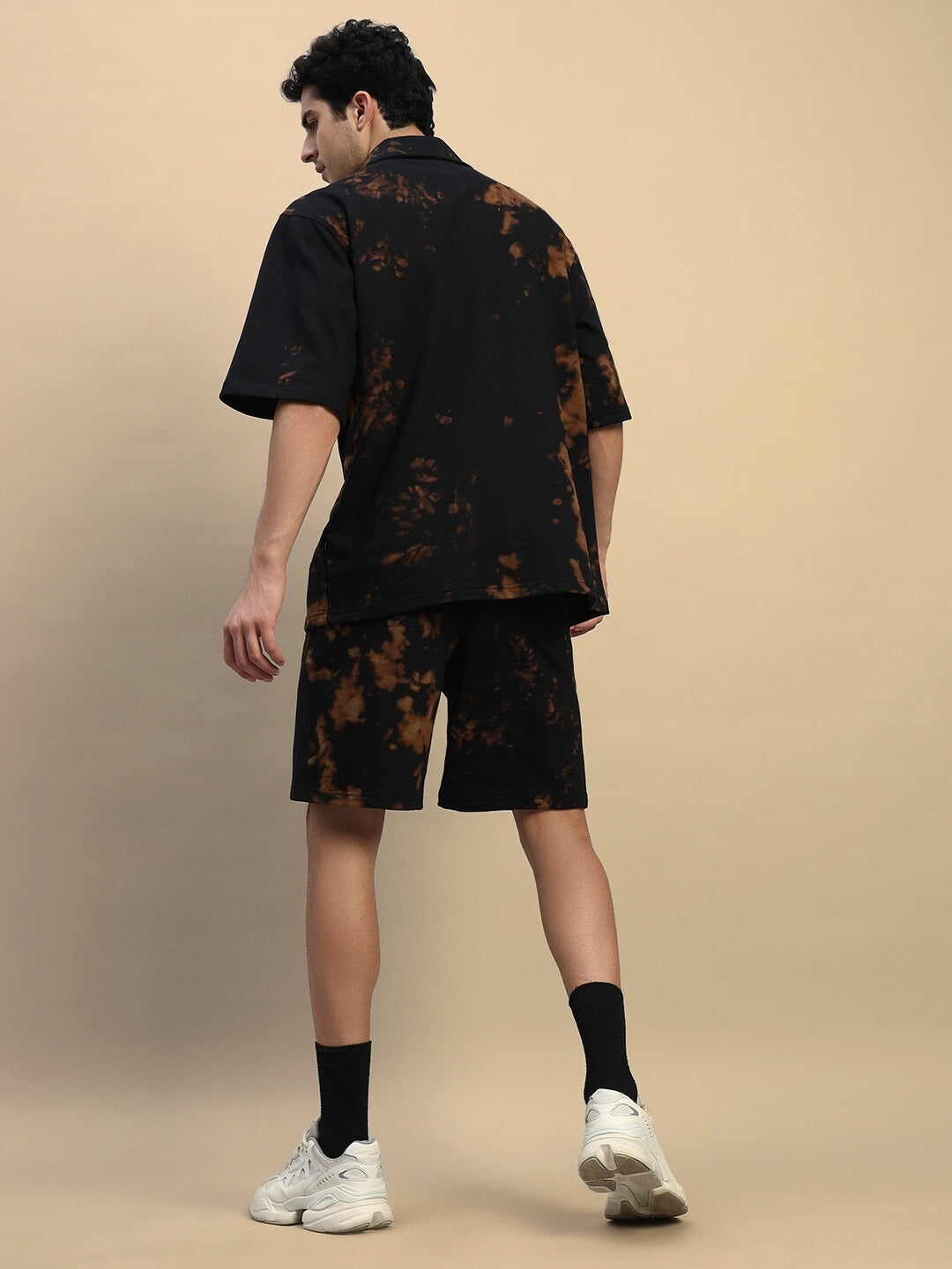 FEEL GOOD TIE-DYE CO-ORD SET (BLACK)