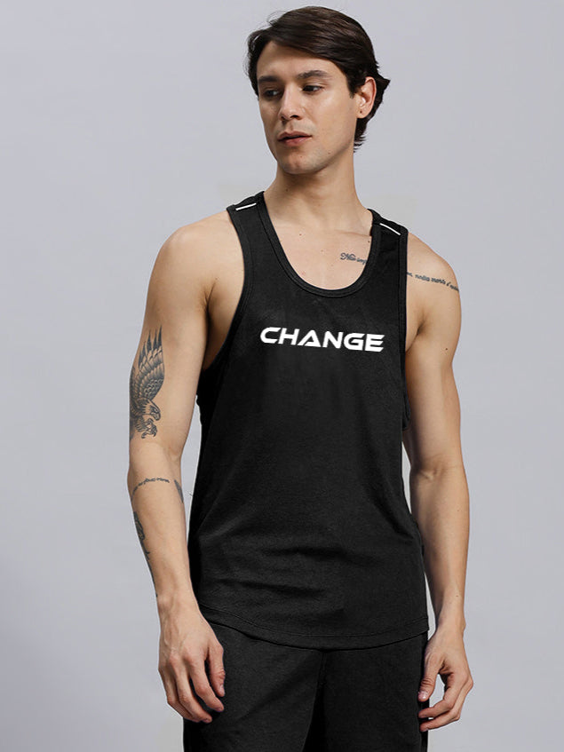 CHANGE YOUR LOOKS GYM T-SHIRT (BLACK)