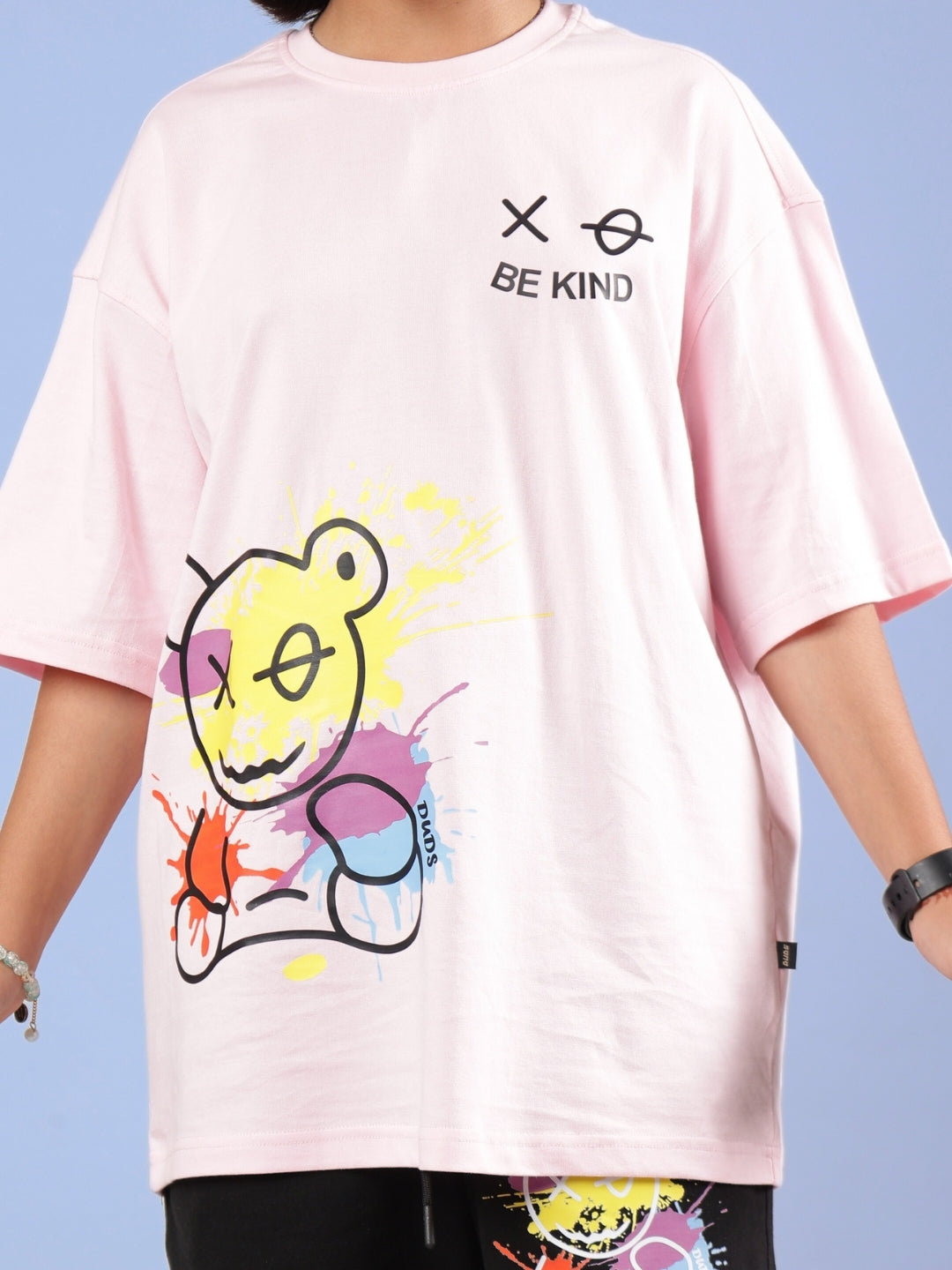 BE KIND OVERSIZED T-SHIRT FOR BOYS & GIRLS (PINK)