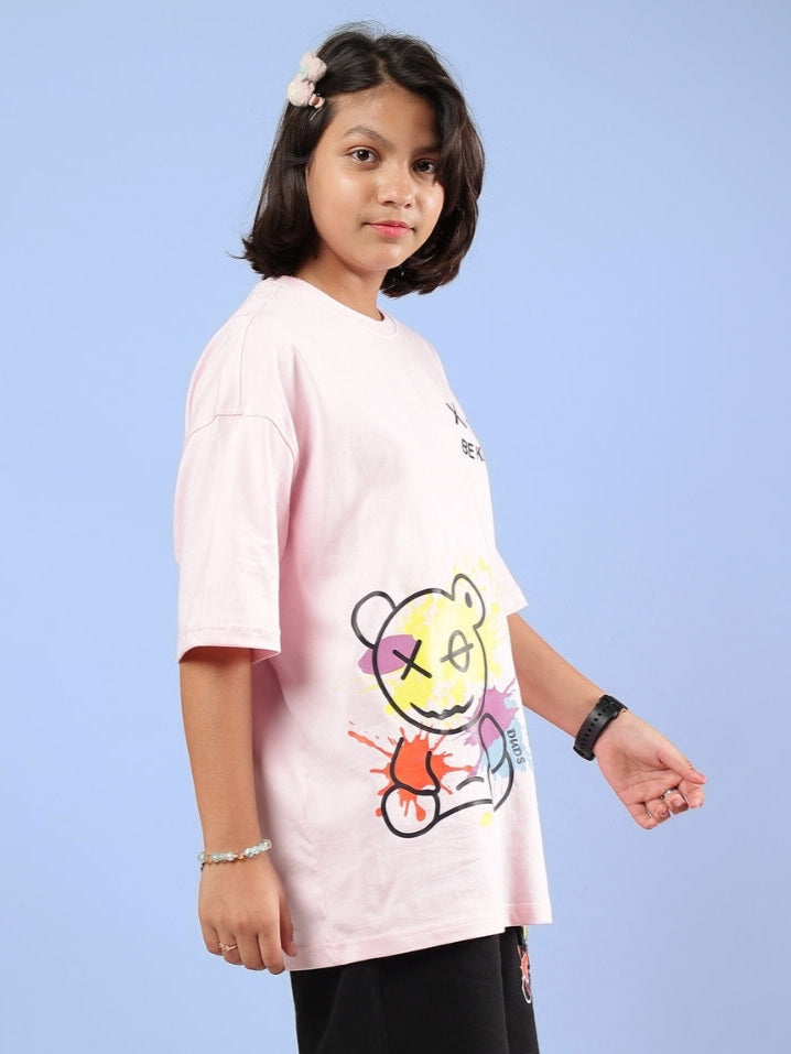 BE KIND OVERSIZED T-SHIRT FOR BOYS & GIRLS (PINK)
