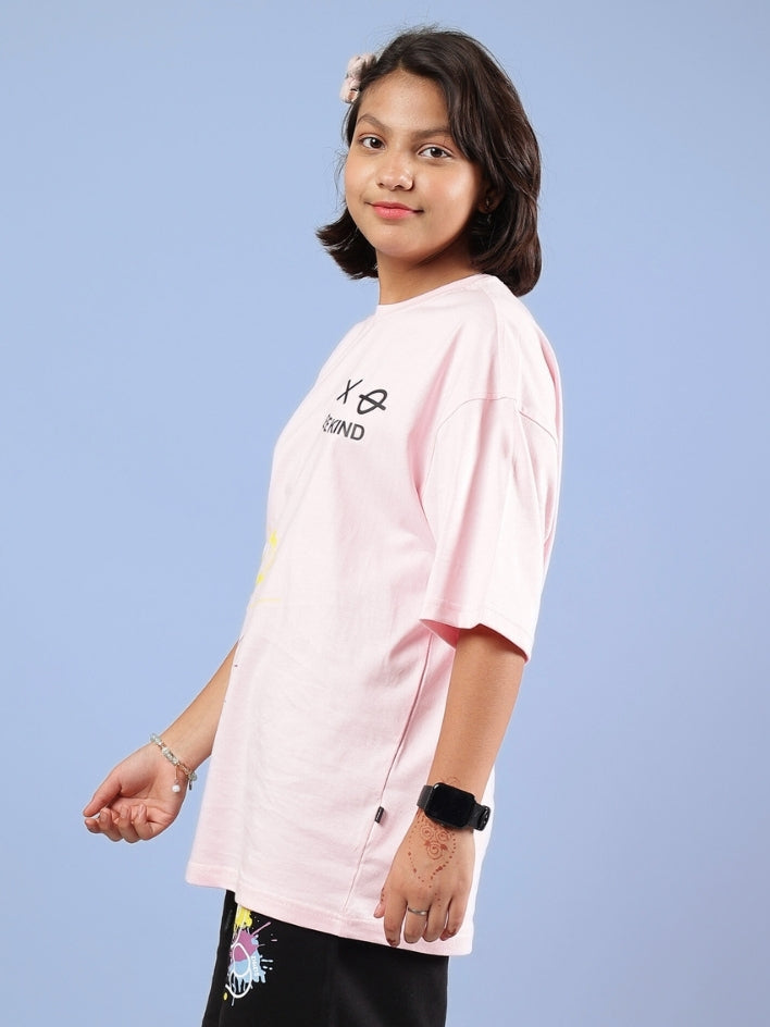 BE KIND OVERSIZED T-SHIRT FOR BOYS & GIRLS (PINK)