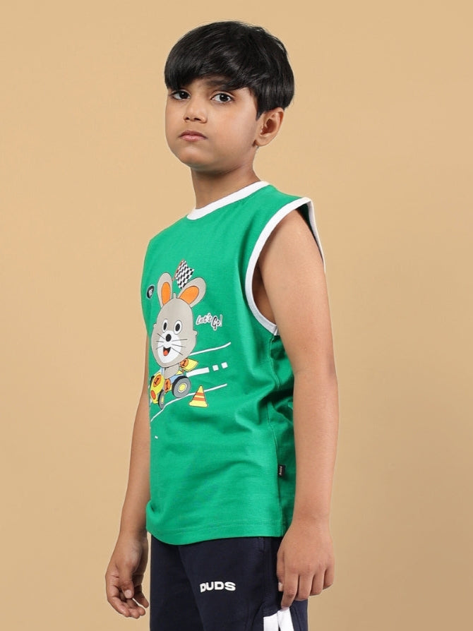 FORZA T-SHIRT FOR BOYS & GIRLS (GREEN)