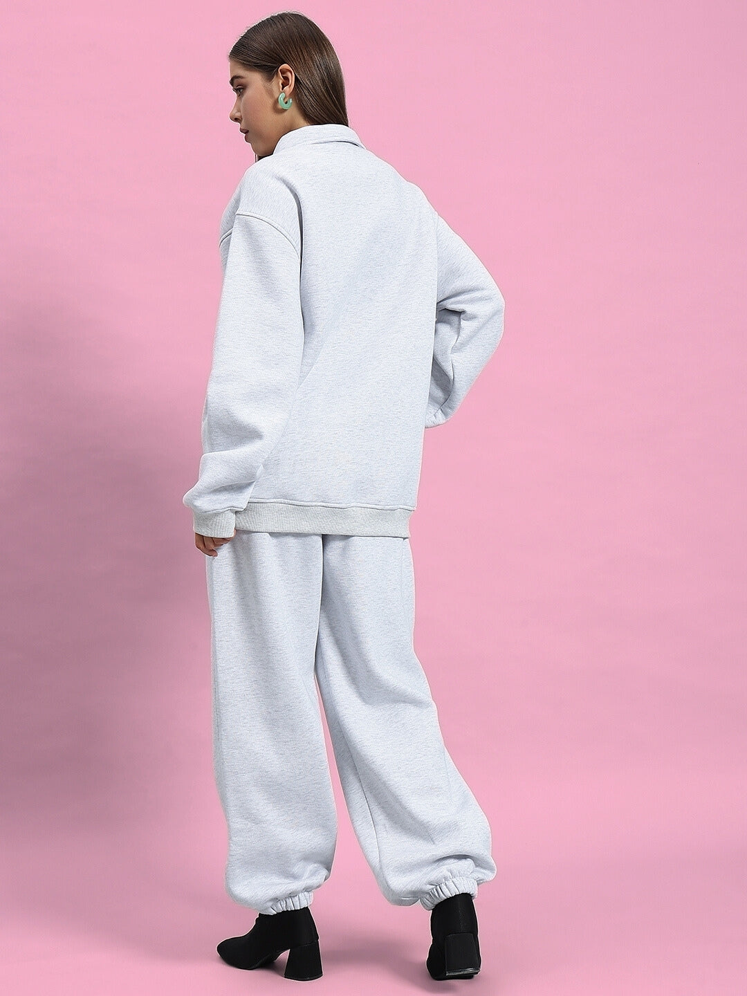 WOMEN'S BONA-FIDE FLEECE CO-ORD (MELANGE GREY)