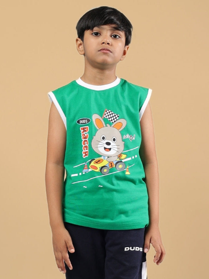 FORZA T-SHIRT FOR BOYS & GIRLS (GREEN)