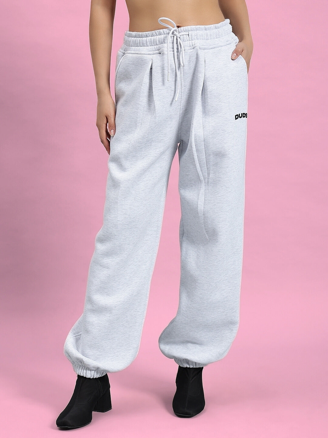 WOMEN'S BONA-FIDE FLEECE CO-ORD (MELANGE GREY)