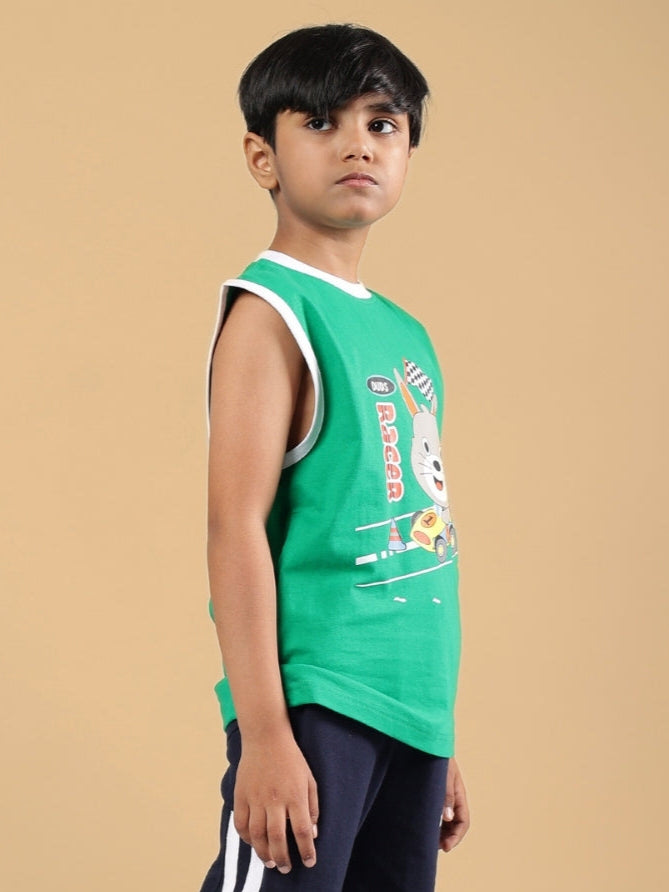 FORZA T-SHIRT FOR BOYS & GIRLS (GREEN)