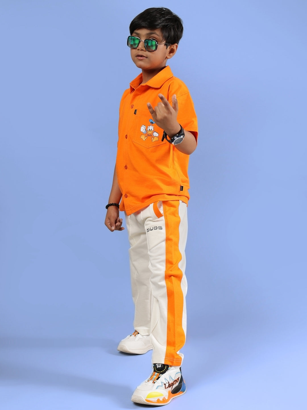 DELLA CO-ORD FOR BOYS & GIRLS (ORANGE)