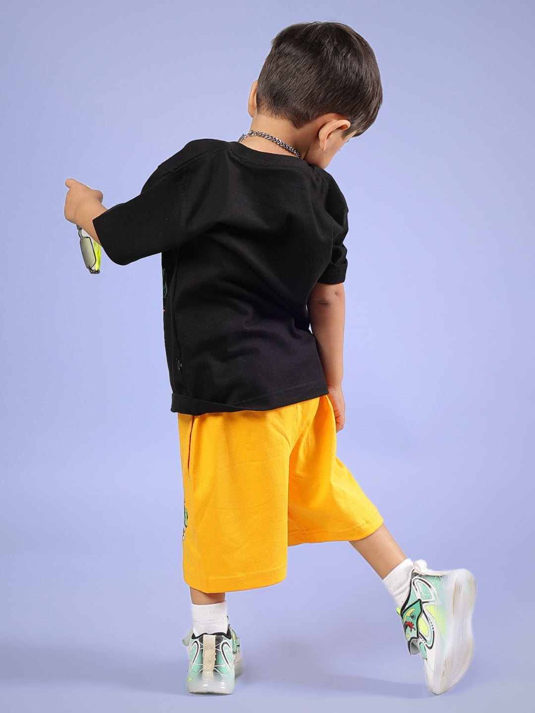 HULK CO-ORD FOR BOYS & GIRLS (BLACK-YELLOW)