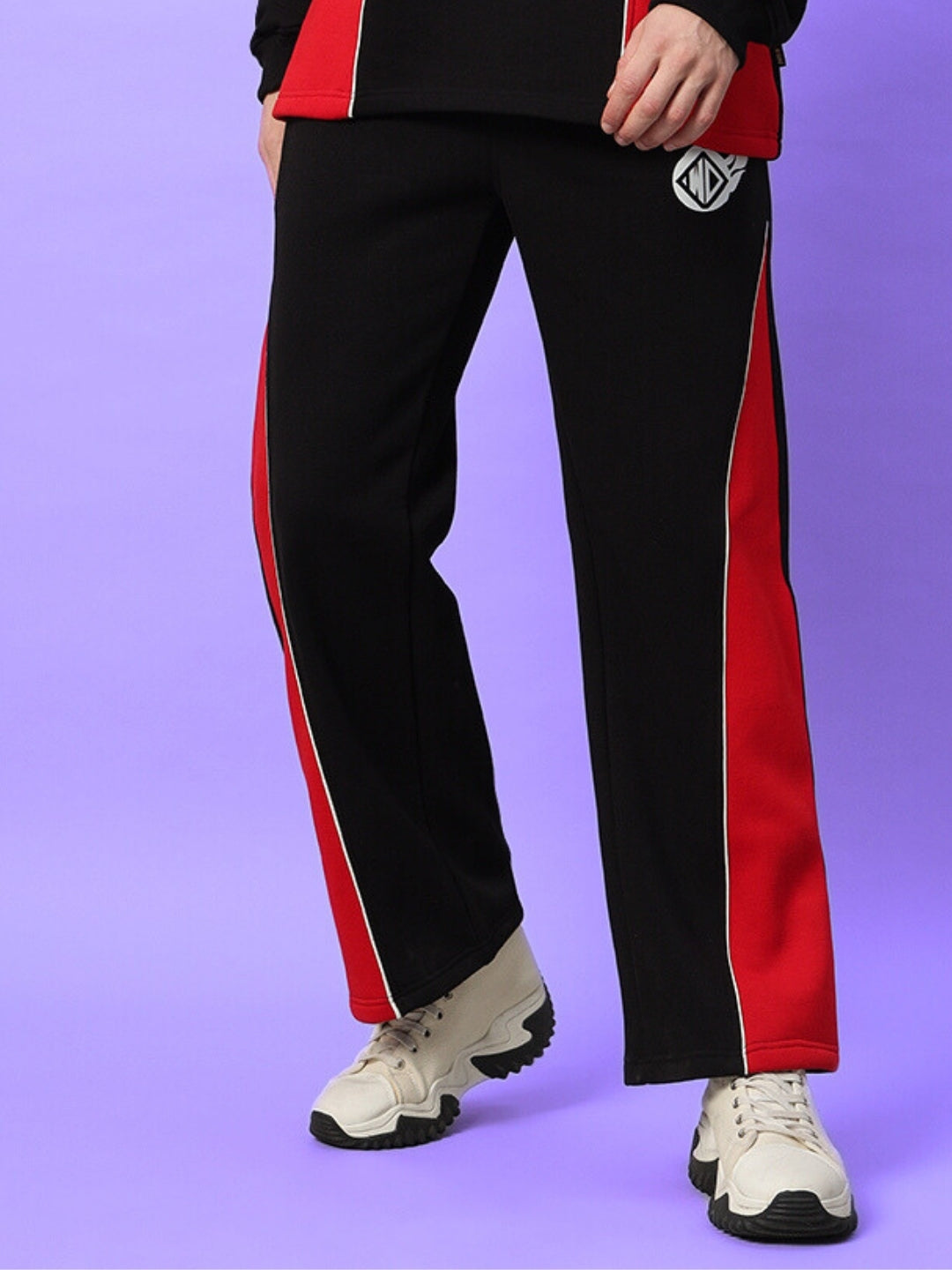WD FIREBALL COLORBLOCK CO-ORD (BLACK-RED)