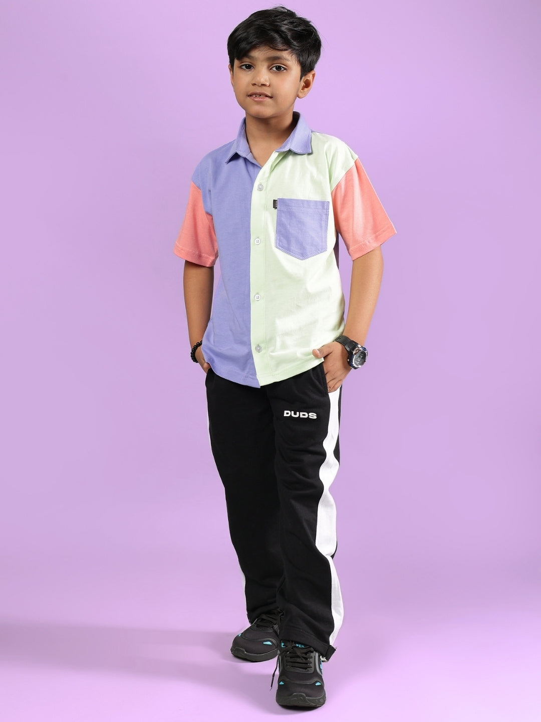 ROMAN CO-ORD FOR BOYS & GIRLS (MULTI-BLACK)