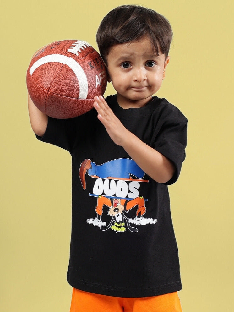 GOOFY OVERSIZED T-SHIRT FOR BOYS & GIRLS (BLACK)