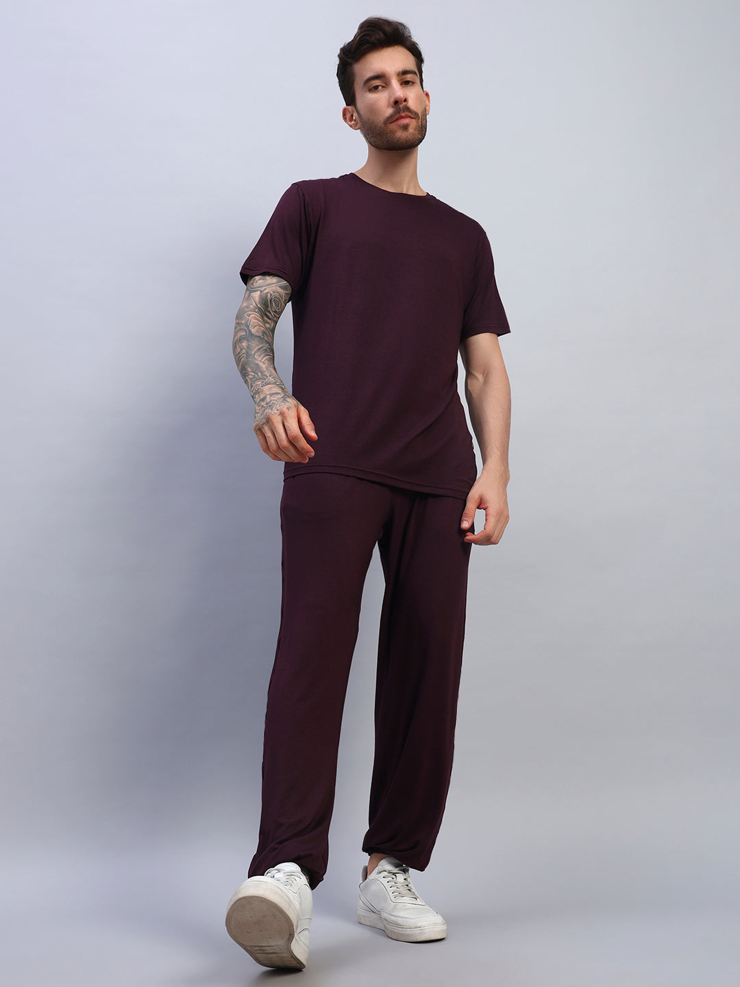AMBLE CO-ORD SET (MAROON)