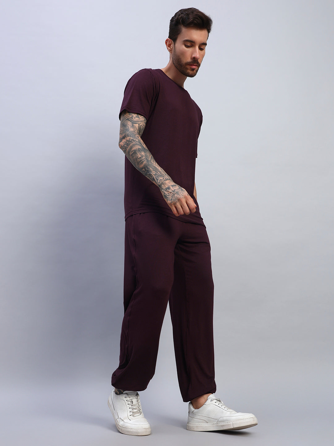 AMBLE CO-ORD SET (MAROON)