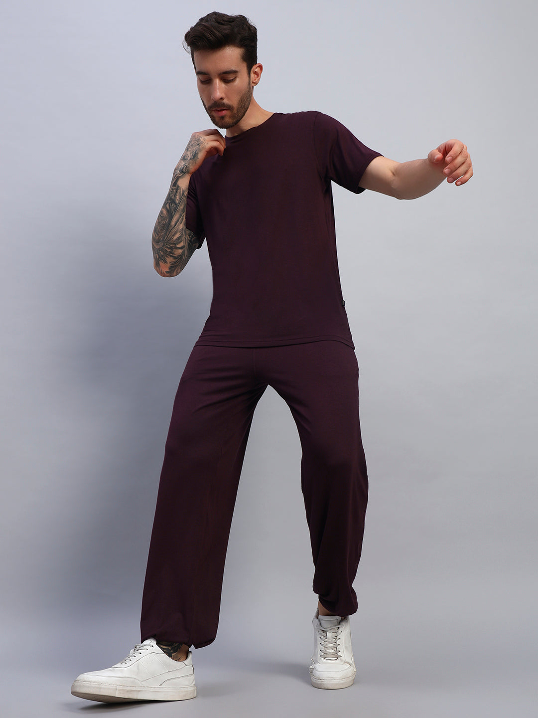 AMBLE CO-ORD SET (MAROON)