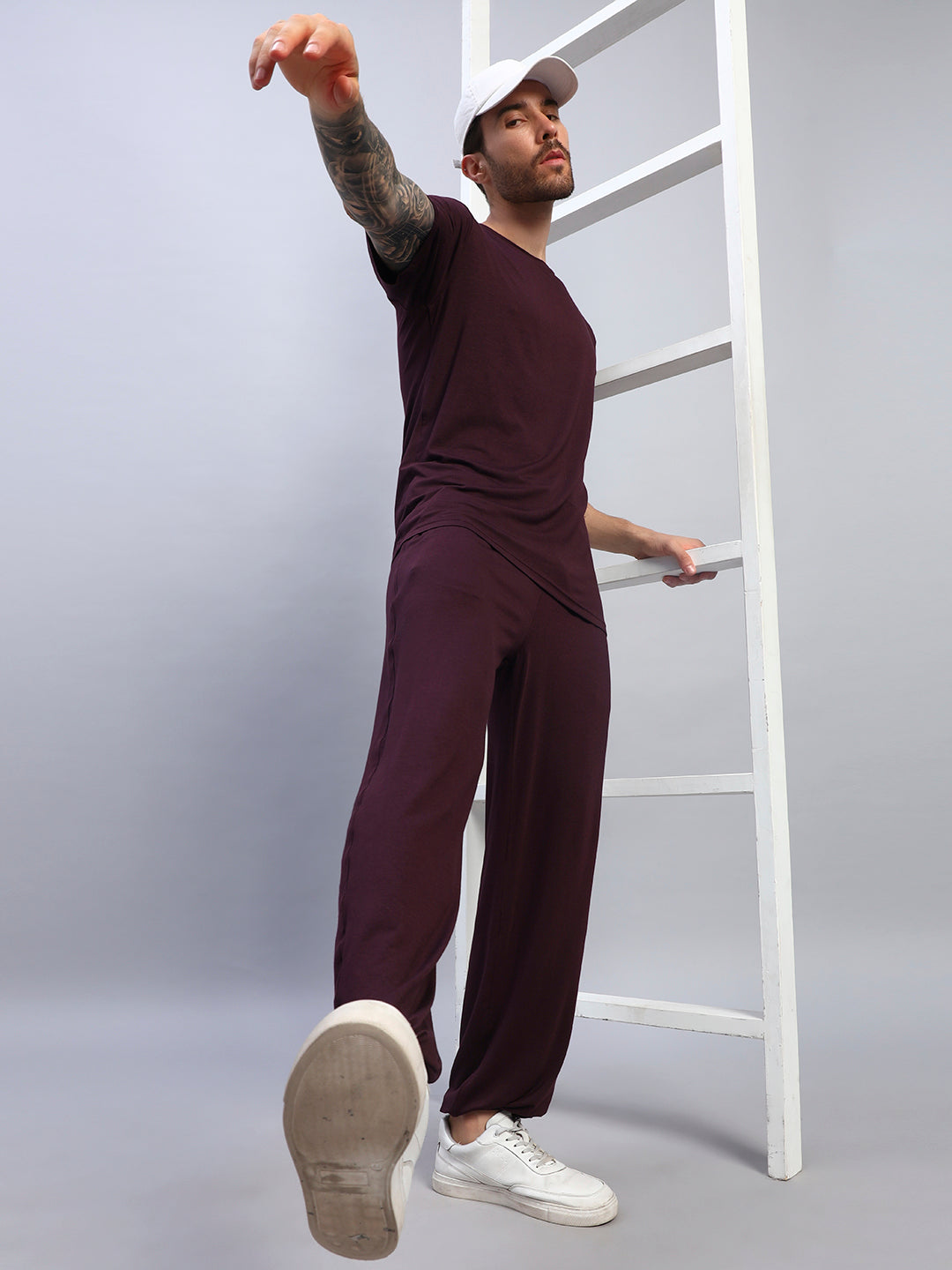 AMBLE CO-ORD SET (MAROON)