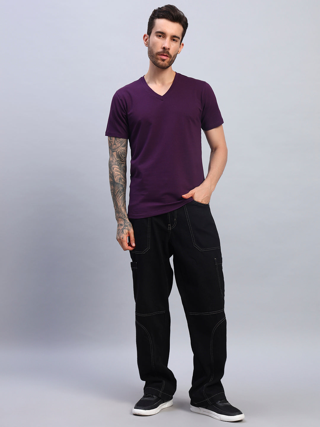 MYCO REGULAR FIT T-SHIRT (PURPLE)
