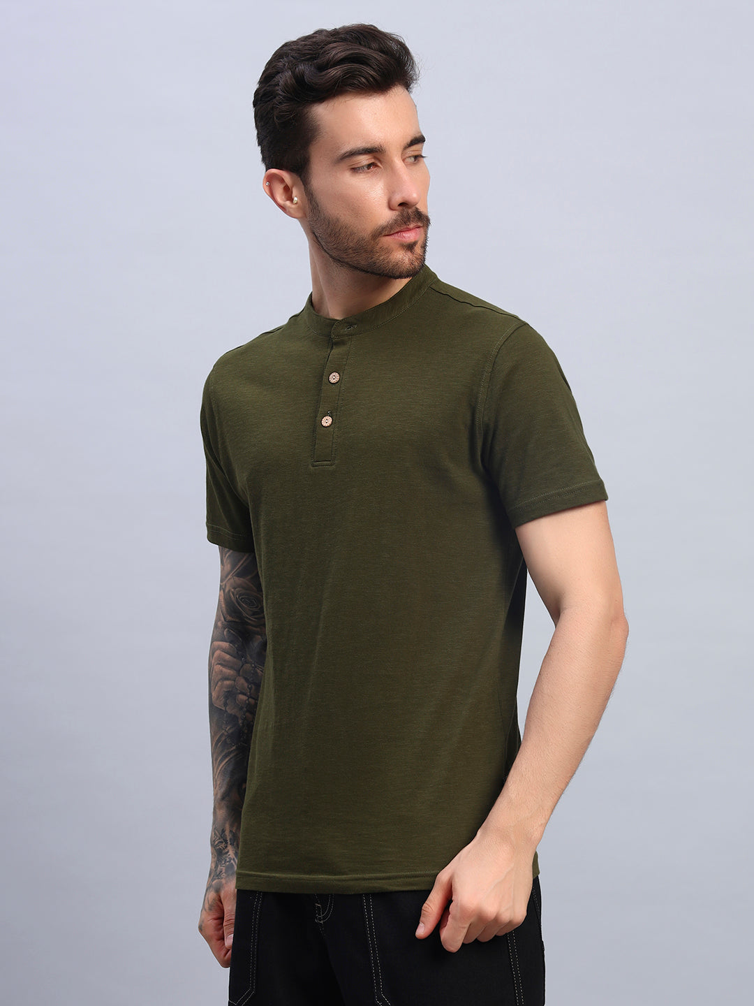 ALBET REGULAR FIT T-SHIRT (OLIVE GREEN)