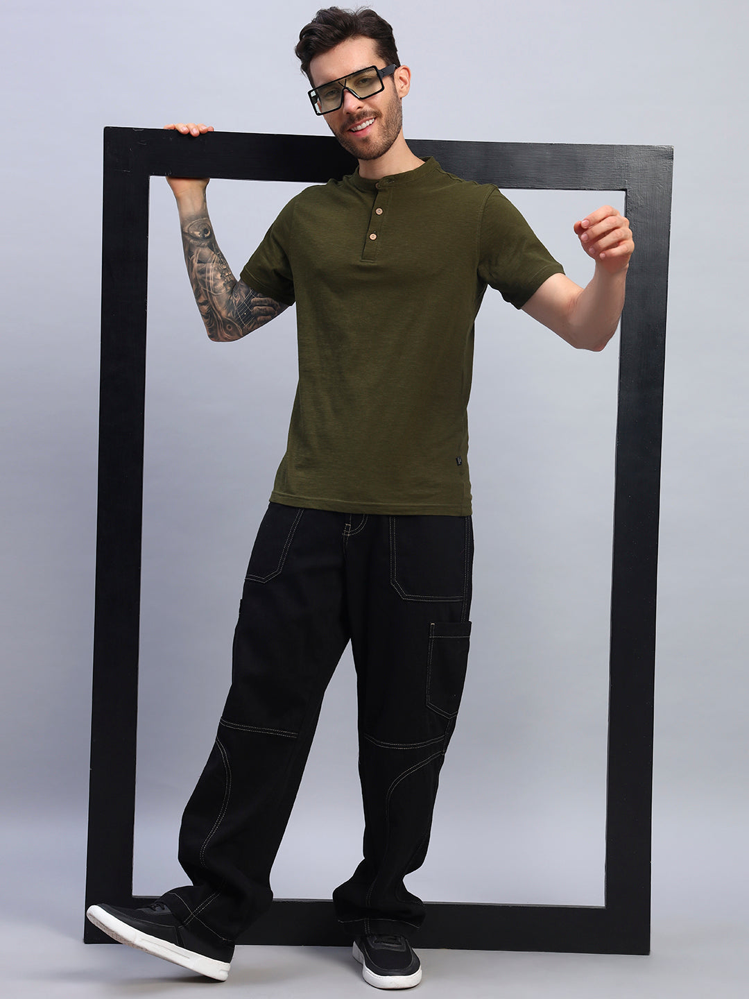 ALBET REGULAR FIT T-SHIRT (OLIVE GREEN)