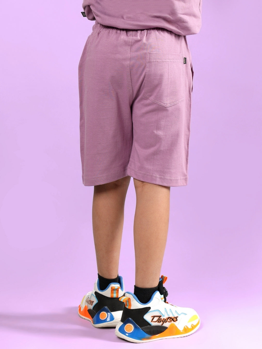 COOKIE MONSTER PRINTED SHORTS FOR BOYS & GIRLS (PLUM PURPLE)