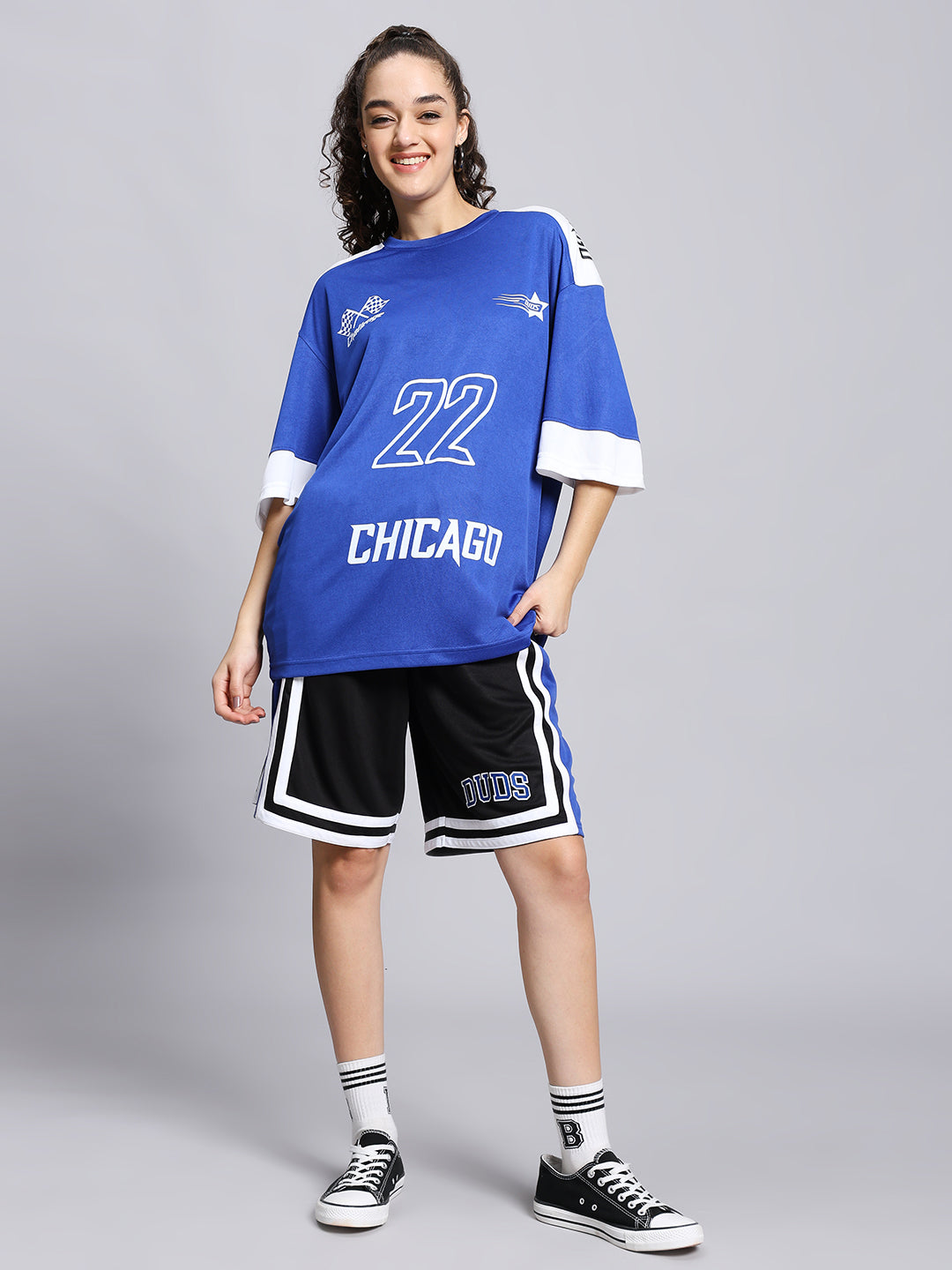 Women's Challenge Colorblock Co-Ord Set (Royal Blue)