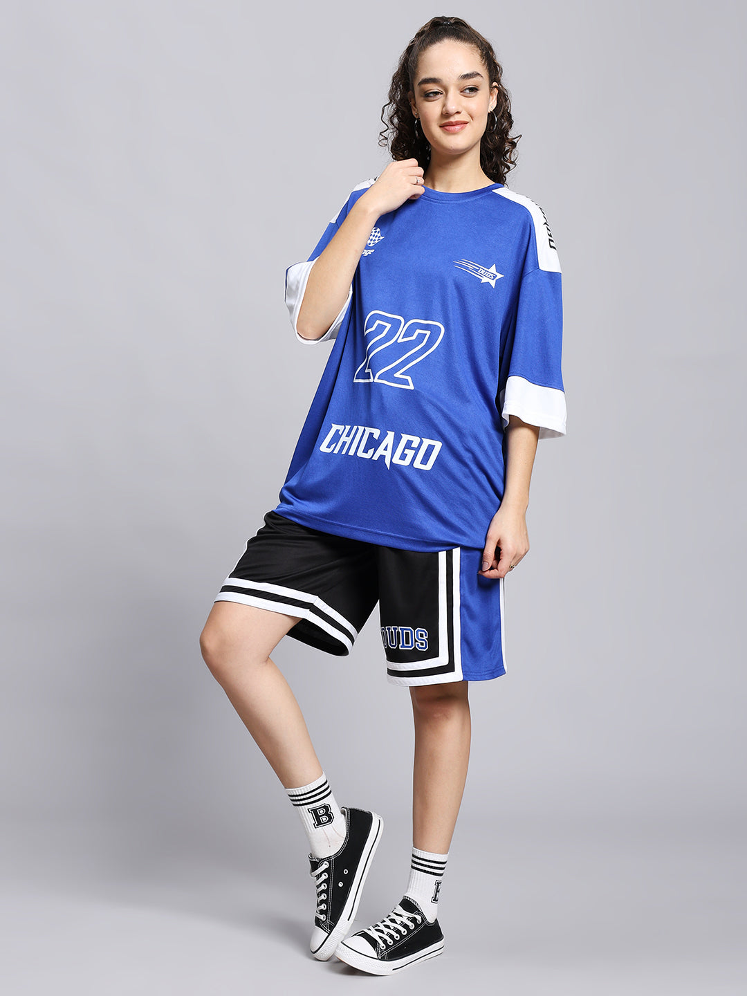 Women's Challenge Colorblock Co-Ord Set (Royal Blue)