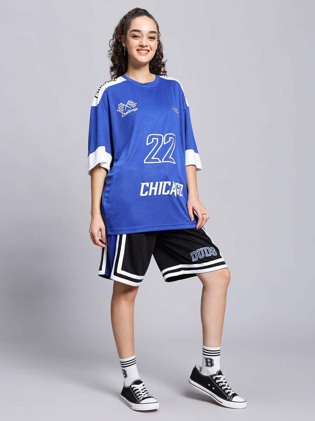 Women's Challenge Colorblock Co-Ord Set (Royal Blue)