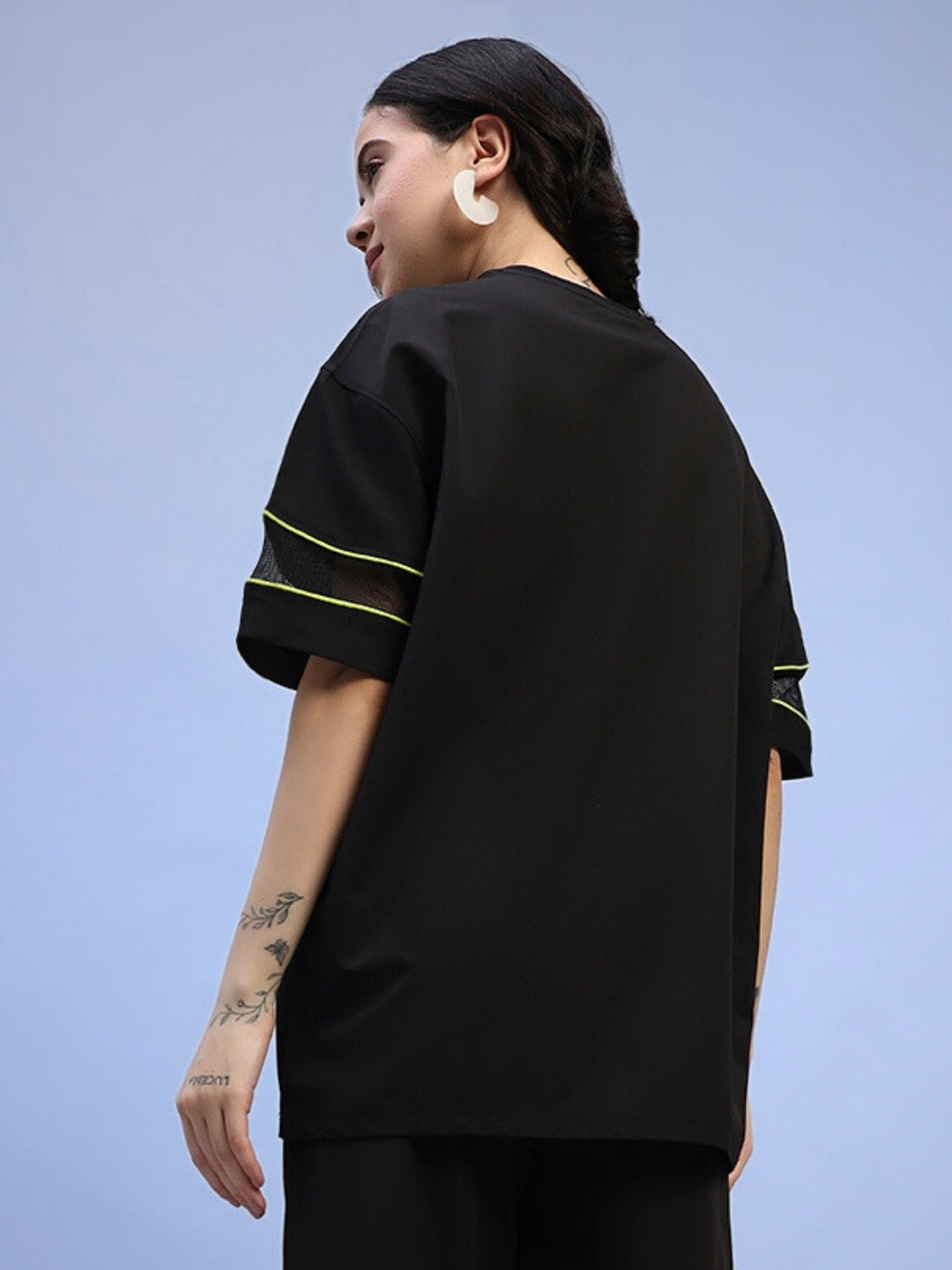 WOMEN'S SALVO REGULAR FIT T-SHIRT (BLACK)