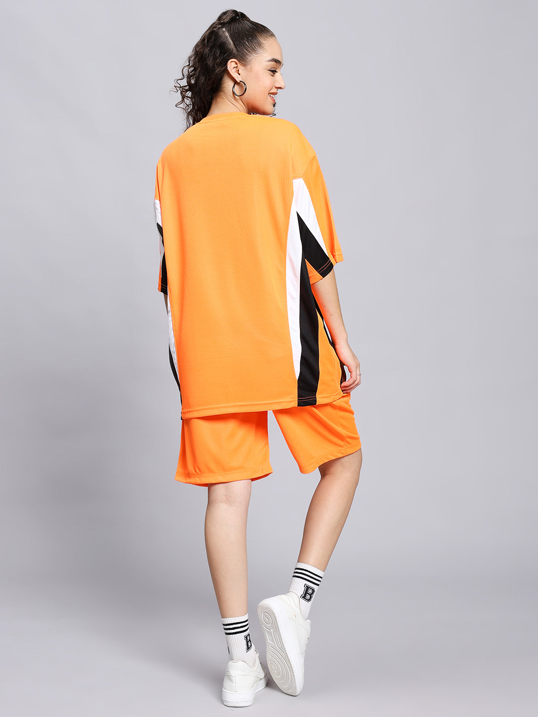 Women's Fifa Colorblock Co-Ord Set (Orange)