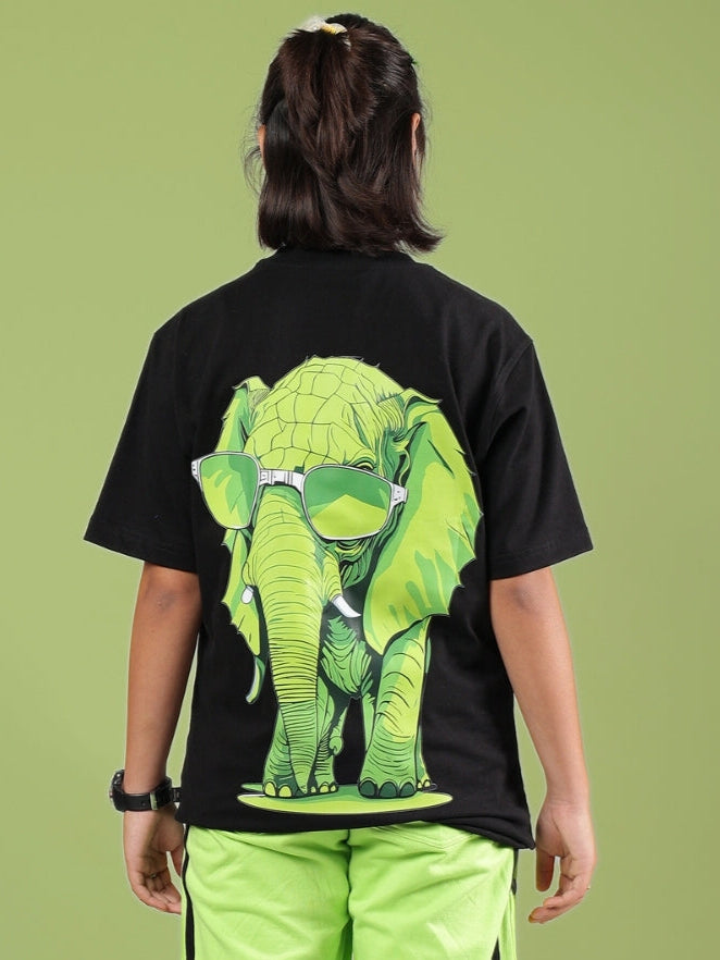 JUMBO T-SHIRT FOR BOYS & GIRLS (BLACK)