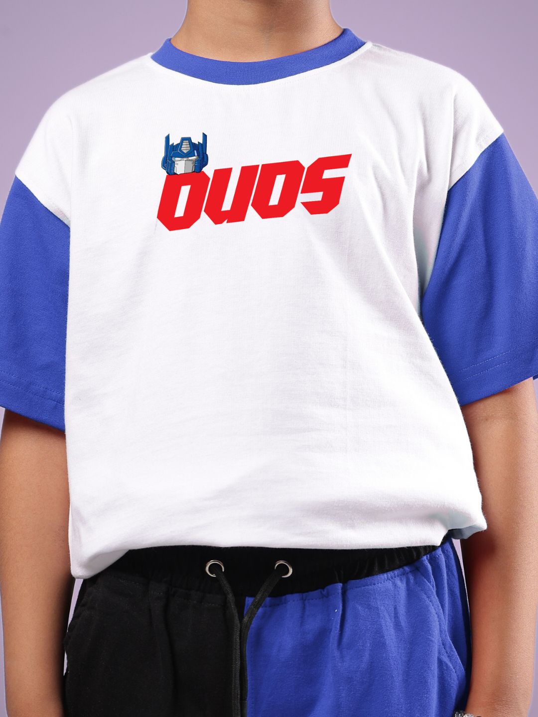 OPTIMUS PRIME T-SHIRT FOR BOYS & GIRLS (WHITE BLUE)